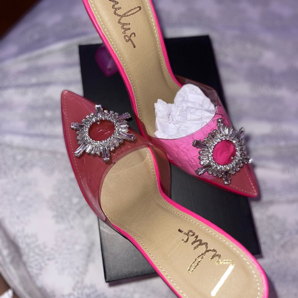 Rhinestone Pointed-Toe Heels - Picture 2 of 4